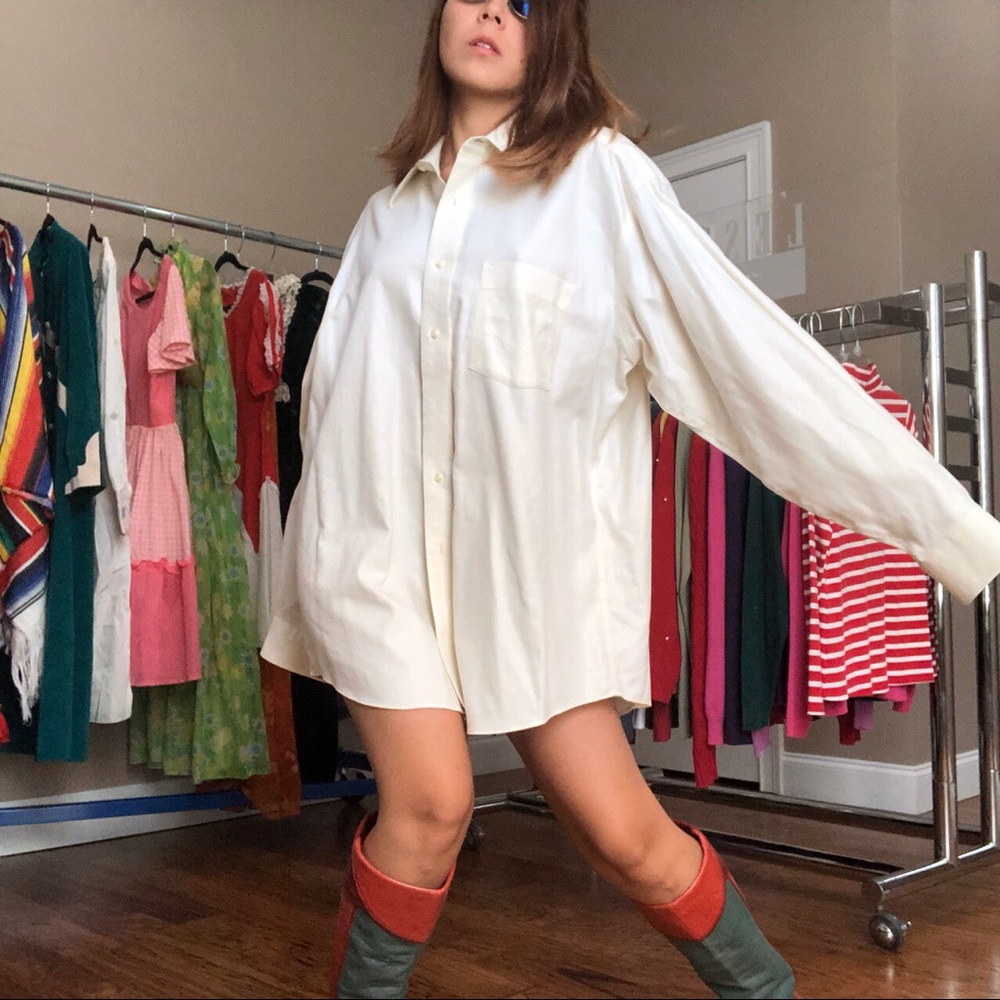 TOMMY HILFIGER CREAM BUTTON DOWN